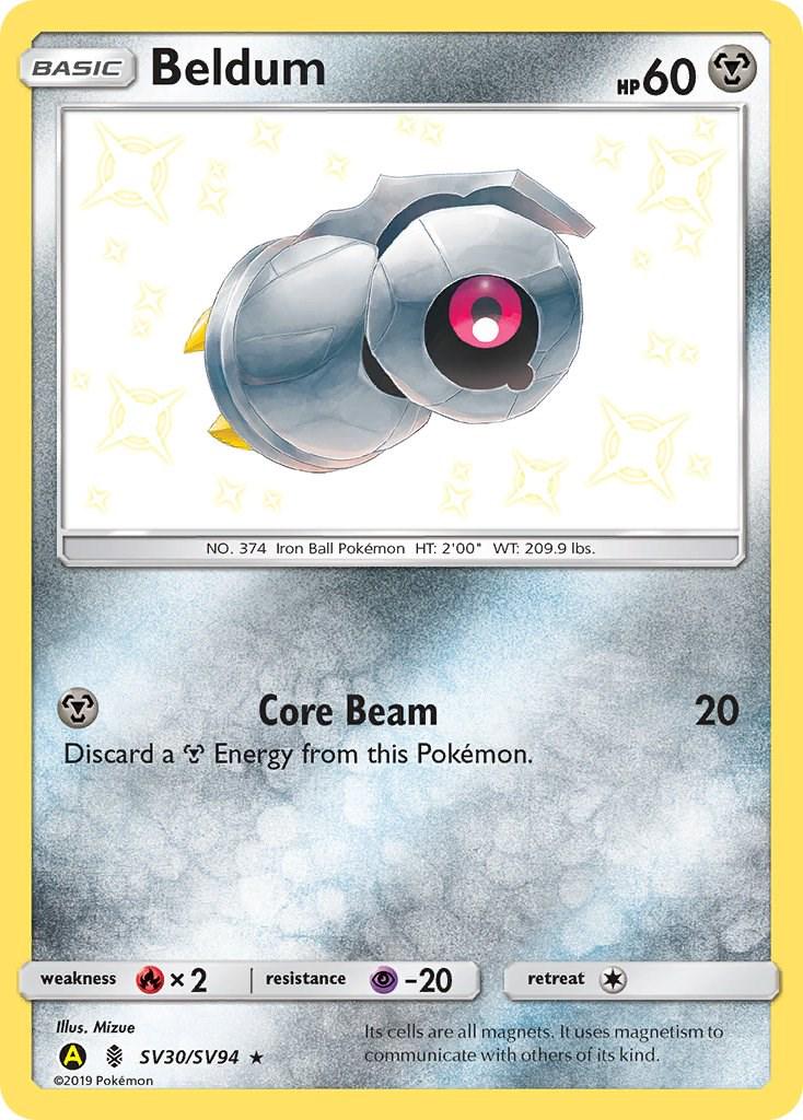 Hidden Fates Beldum Pokémon card
